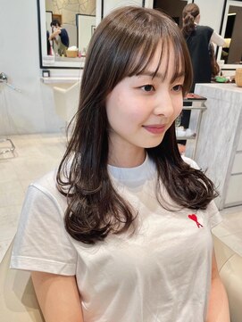 ケーツー あべのキューズモ-ル店(K-two) レイヤーカット*ロングレイヤー*シースルーバング*地毛風カラー