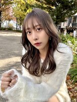 クム(kumu) 【kumu】透け感グレージュ×韓国風レイヤー,