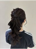 お呼ばれヘア◎フワフワポニー