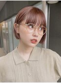 ふんわりミディアムイメチェン美髪サイドバング大人ボブ