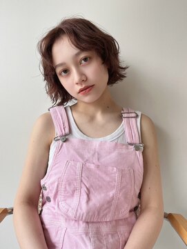 ホロ(hollo) ボブウルフパーマショートパーマくるくるパーマ ボブパーマ