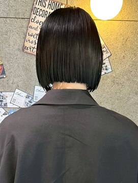 チャオ バイ ミチ(Chao by MICHI) 【ChaoMICHI haruya】黒髪 縮毛矯正 ミニボブ 丸みボブ 艶髪