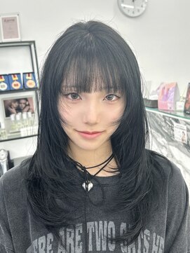 ブラウン(Brown) 韓国風レイヤーカット