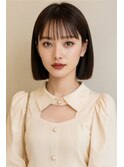 ★縮毛矯正×艶髪ストレートボブ