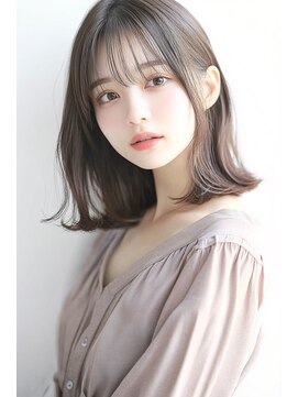 アムネシア 三軒茶屋(AMNESIA) くすみベージュ/ふんわりミディアム/フレンチガーリー