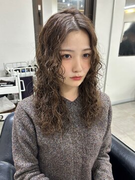 パーマ　カラー　ベージュ　髪質改善　福岡パーマ