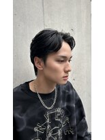 ノットバイベル 大宮(knot by belle) 韓国風/ブルーブラック/刈り上げセンターパート/ワンカール/大宮