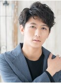 20代30代無造作マッシュパーマフェードカットh戸田公園