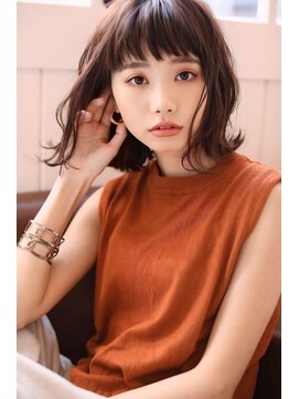 モナザスカイ 栄(MONA the SKY) 【MONA】ミディアムレイヤー/くびれヘア/モカラテカラー