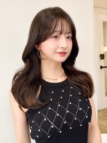 レア 表参道(L'ea) イメチェンヘアピンクベージュアンブレラカラー前髪カタログ