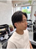 毛流れをセンターパート