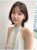 耳掛けで印象UP！おとなレイヤーボブ*レイヤーカット*顔周り