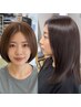 【カット+カラー＋ストレート】髪質改善ヘッドスパ￥28,600→￥25,245＜福島市