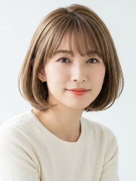 フープ 川越(hoop) 白髪ぼかしボブスタイル