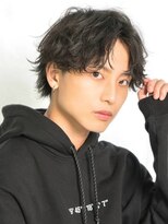 ブリーチ コスモス通り店(BLEACHi)&nbsp;【BLEACHi】スパイラルパーマセンターパート　ツーブロック大人