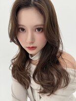 アッシュ 戸塚店(Ash)&nbsp;顔まわりレイヤー顔周りカットチョコレートブラウン