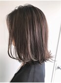 【SUN】大人ハイライトカラーグラデーション　オリーブグレー