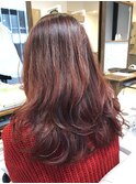 レッド系のカラー/20代/30代/40代/50代/髪質改善/ショート