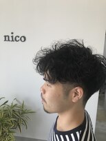 ヘアーコレクトニコ(hair collect nico)&nbsp;刈り上げツーブロ×ソフトパーマ