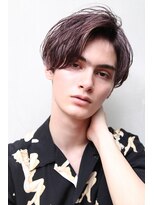 ルックグッドストア(LOOK GOOD STORE)&nbsp;センターパート 韓国マッシュ 刈り上げ ニュアンスパーマ 元町