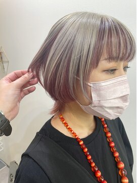 グーフィートーキョー 銀座(Goofy Tokyo) 逆アンブレラカラー/ウルフ/シルバー×ピンクインナー649