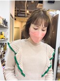 アッシュボブ オン眉 ブルーグレージュ 天神 大名