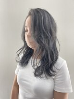 ジンクヘアーセカンド(ZiNK HAIR2nd)&nbsp;アッシュホワイト×ブルーブラック