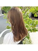 髪質改善×ブリーチ無しハイトーンベージュ