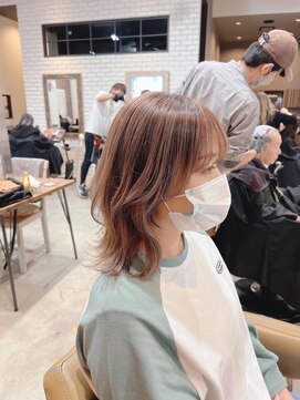 ディッシュ 五反田(dish) 五反田美容室☆バレイヤージュ/透明感ベージュ/ブリーチ1回