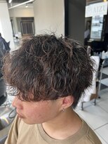 アイズ 海老名(AIZU) 波巻きツイストスパイラルパーマ 王道マッシュ無造作フェード