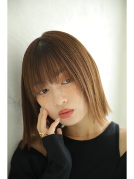 レブラン(r'e blanc) インナーカラー×切りっぱなしボブ☆