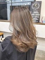 マーキー 名古屋栄(MARQUEE)&nbsp;【平野】エアタッチ　デザインカラー　ベージュブラウン