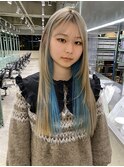 シルバー×ペールブルーインナー