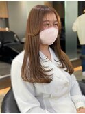イメチェンヘアスタイル レイヤーカット ワイドバング
