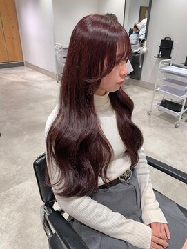 ゴウトゥデイ 渋谷MODI店(GO TODAY) ワインレッド ブリーチなしダブルカラー <渋谷/渋谷駅>