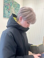 モリオフロムロンドン 大宮店(morio from London)&nbsp;【morio坪井】ケアブリーチ ×メンズベージュ