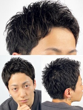 ヒロギンザ 大阪本店(HIRO GINZA) ソフトモヒカン×ショートツイスト