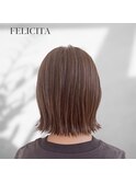 ボブ×愛されナチュラルブラウンカラー<佐藤颯>