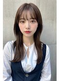 ワンカールレイヤー美髪エアリーロングピンクブラウン