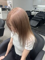 ペレ 栄店(PELE) デザインカラー/レイヤーカット/ウェットヘア/オリーブベージュ