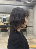 ブリーチパーマ/ウルフパーマ/波打ちパーマ