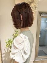 クーナバイトマト 横浜(Cuna by TOMTO)&nbsp;【YUYA】ぱつっとボブ_オレンジベージュ__ミニボブ