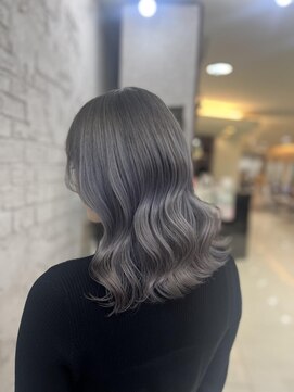 プライズ 池袋店(prize) ブルーシルバーアッシュ透明感グラデーションカラー