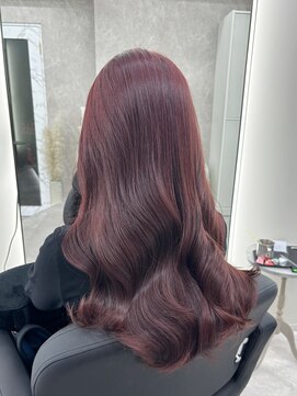 アルドーレフィエロ シンサイバシ(Ardore fiero shinsaibashi) チェリーレッド/ブリーチなしカラー/ワインレッド【小山田繭】