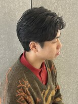 ニアウ 太田店(Niau)&nbsp;メンズナチュラルセンターパートニュアンスパーマ質感重視パーマ