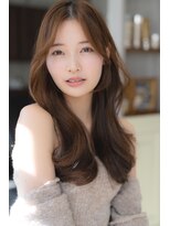 ザ シー 海老名(The C)&nbsp;大人かわいい・小顔レイヤー・ベージュ艶カラー・お顔まわり◎