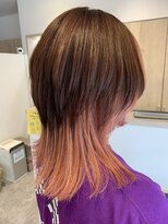 アズールサン 草加西口店(azule-sun)&nbsp;インナーカラー,ピンクベージュ,ウルフカット【草加】