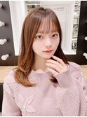 ロング美髪顔周りレイヤー韓国ヘア前髪カット_ba503771