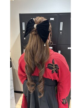 ミルクティー(Milk TEA) ハーフアップ♪