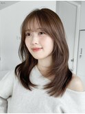 ヘルシー韓国ヘア　似合わせカット顔周りカットおまかせカット